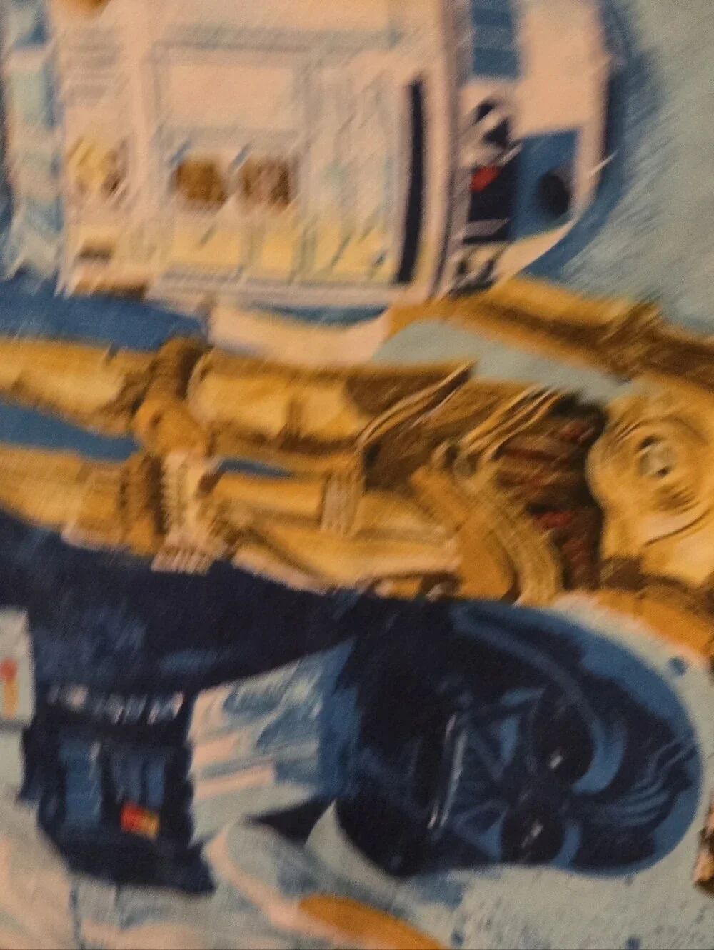 VINTAGE 1977 Star Wars Pillowcase Bibb Deadstock Mint Condition Unwashed Origina